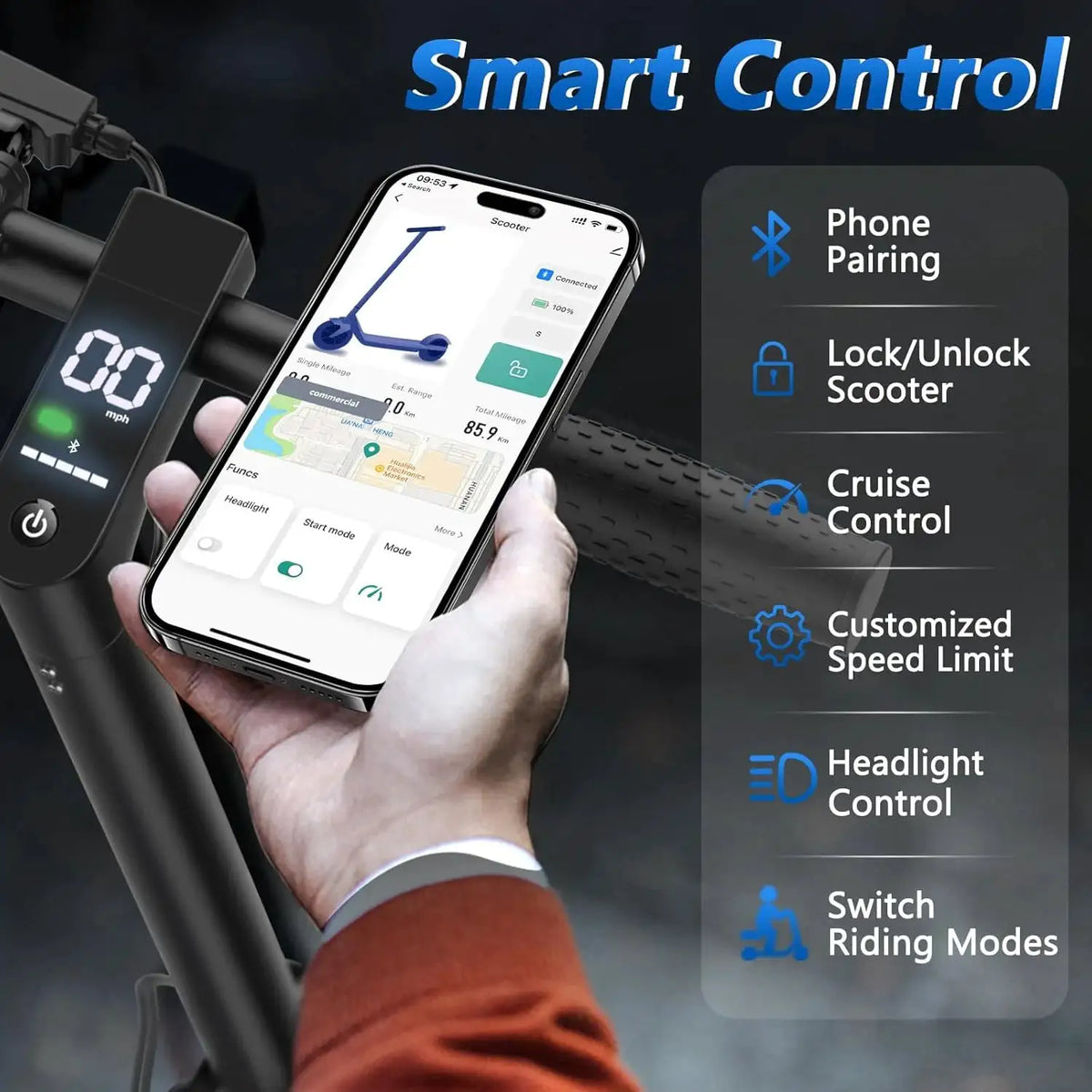 Smart Electric Scooter-App Control — product view 5