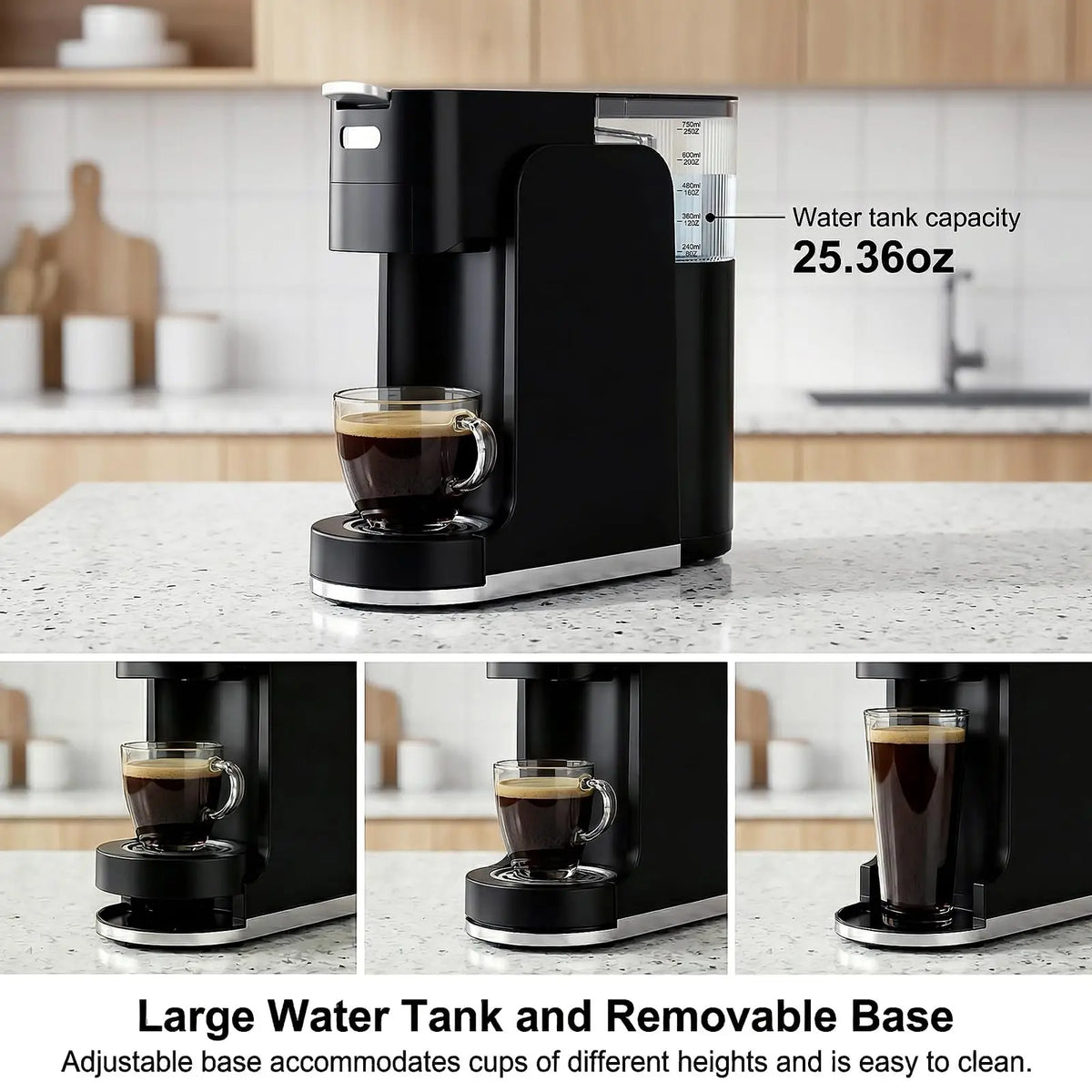 Single Serve Coffee Machine, Hot and Iced Coffee Maker — product view 6