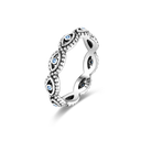 Sterling Silver Ring Sparking Zirconium