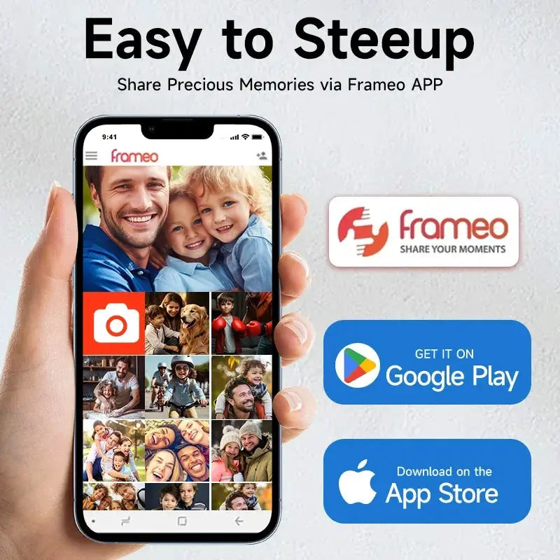 Frameo 10.1 WiFi Digital Photo Frame - Easy Cloud Photo Sharing Across Distances
