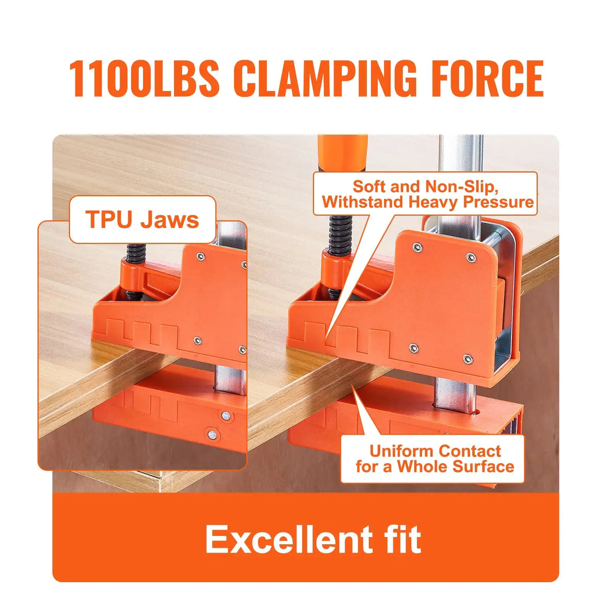 Inch Heavy Parallel Bar Clamps Pcs — product image 4