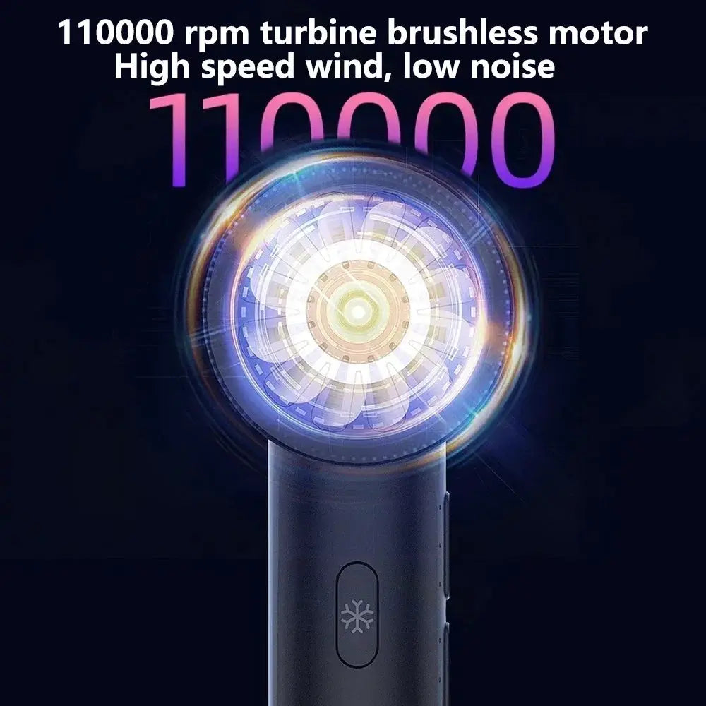 Brushless Motor Hair Dryer 110000rpm Negative Ion Pro Edition