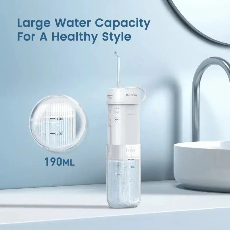 Oralneed Portable Oral Irrigator IPX7 Water Jet Flosser