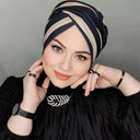 Modest Bubble Chiffon Hijab Cap for Stylish Versatility