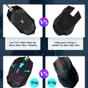 RGB Gaming Mouse - Breathing Light Smooth Tracking
