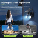 SHIWOJIA Mini Solar Camera 4G Wifi PTZ 3MP 4X Zoom