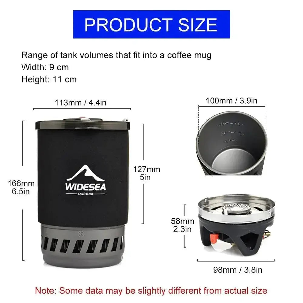 Widesea Camping Cooking System With Portable Coffee Maker