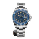 41mm Mens Quartz Watch With Steel Band