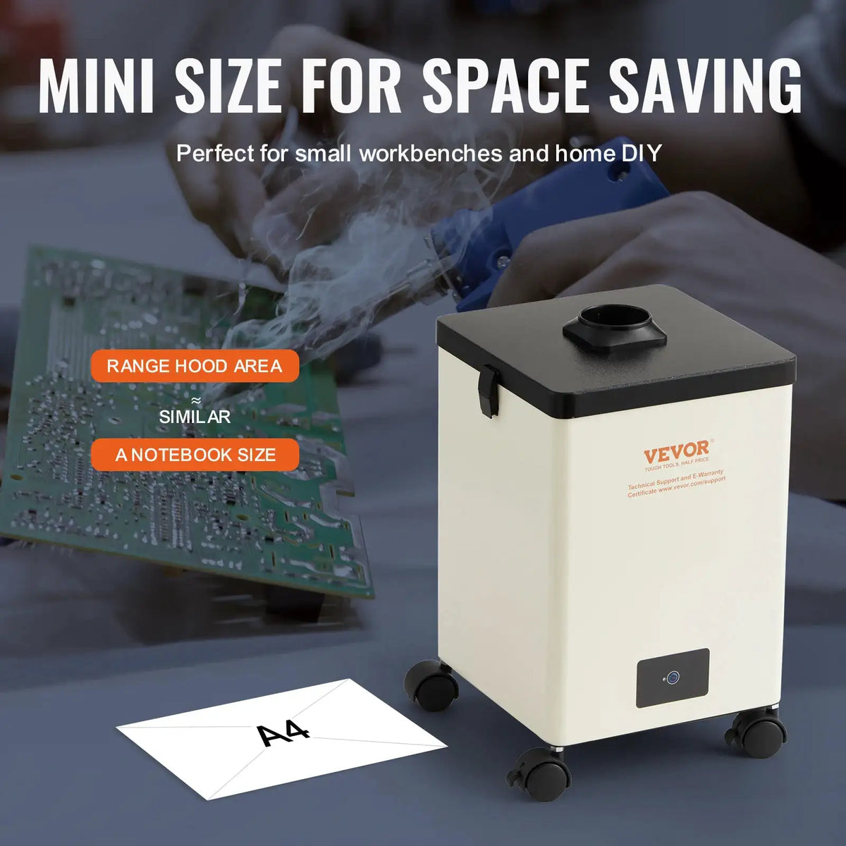 VEVOR Soldering Fume Extractor Strong Suction Air Purifier — product view 6