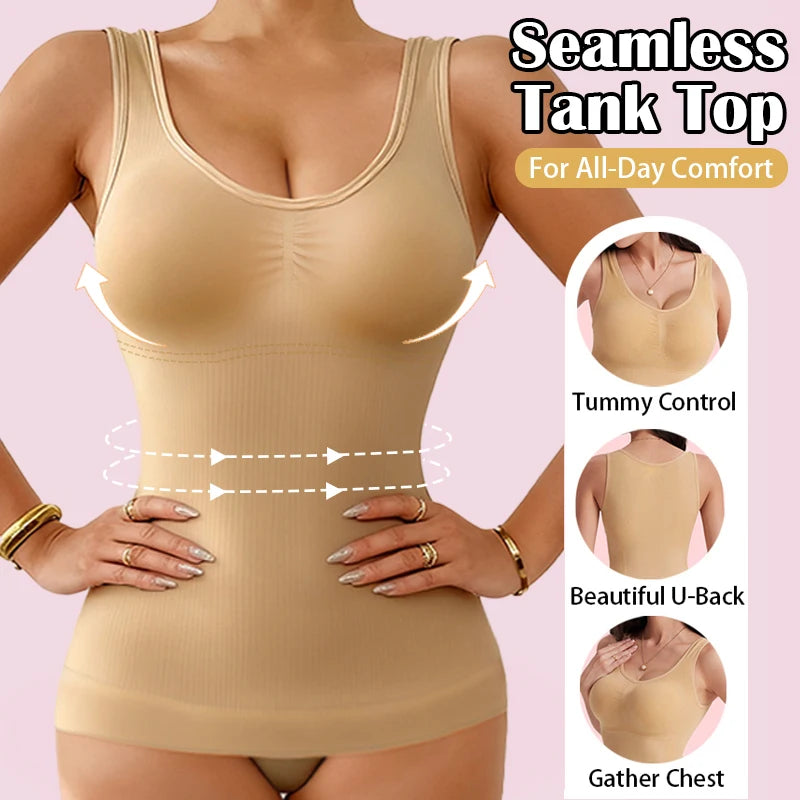 Stretch Padded Shapewear Camisole