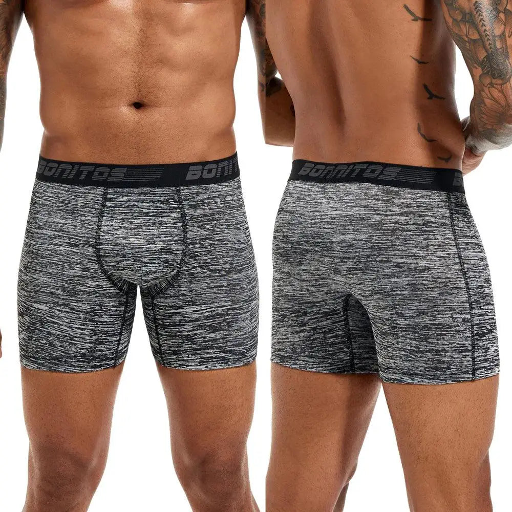 5 Pack Mens Polyester Boxer Briefs Underwear Set 2023