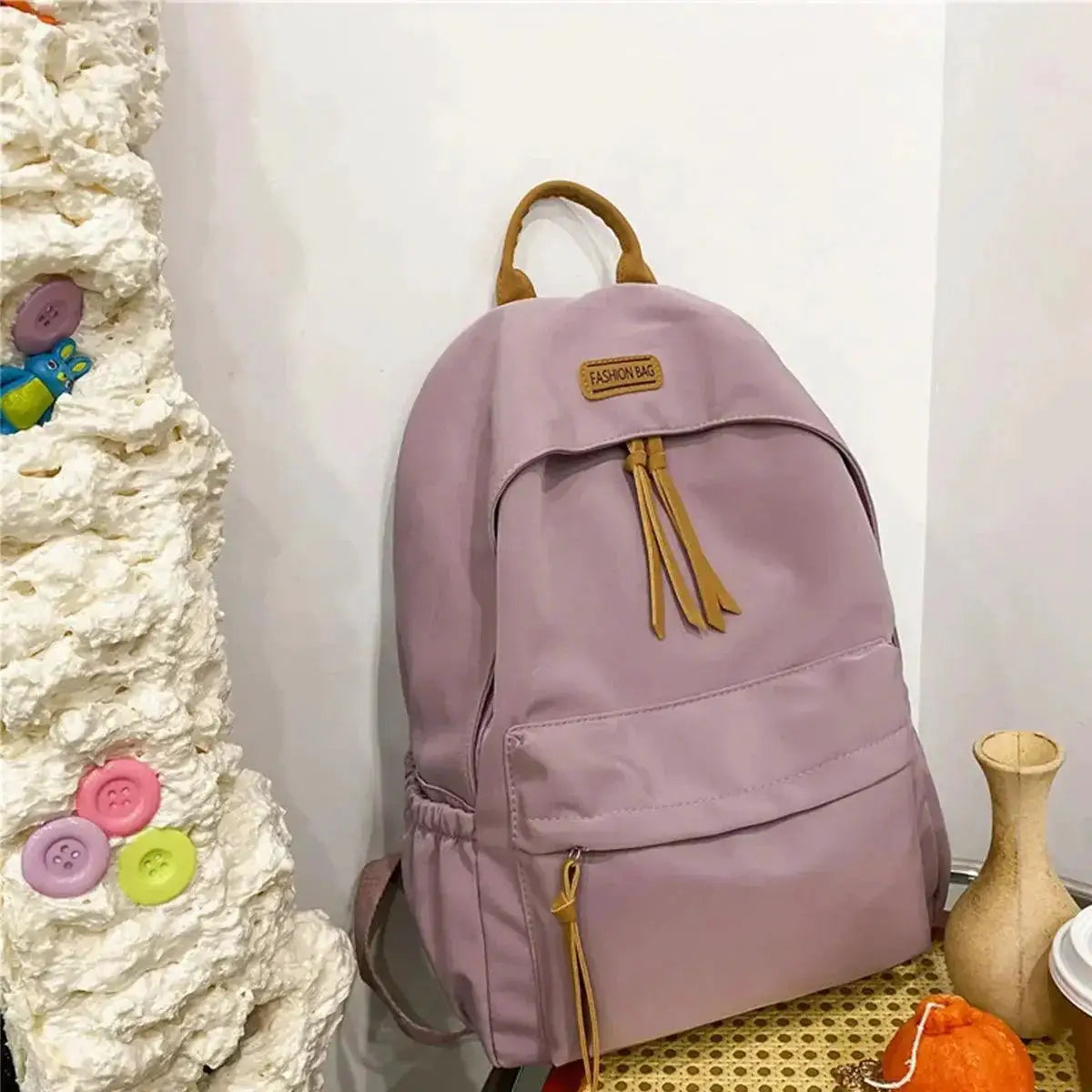 Large Capacity Cute Backpack for School and Office Use