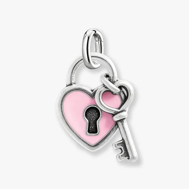 Adjustable Silver Heart Pendant Charm