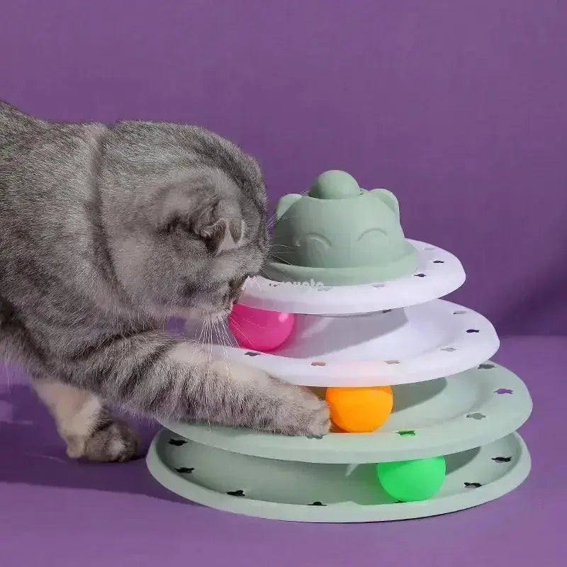 Interactive Cat Toy Tower For Intelligence Training Fun