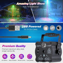 Mini RGB Laser Projector Stage Light DJ Disco LED Lamp