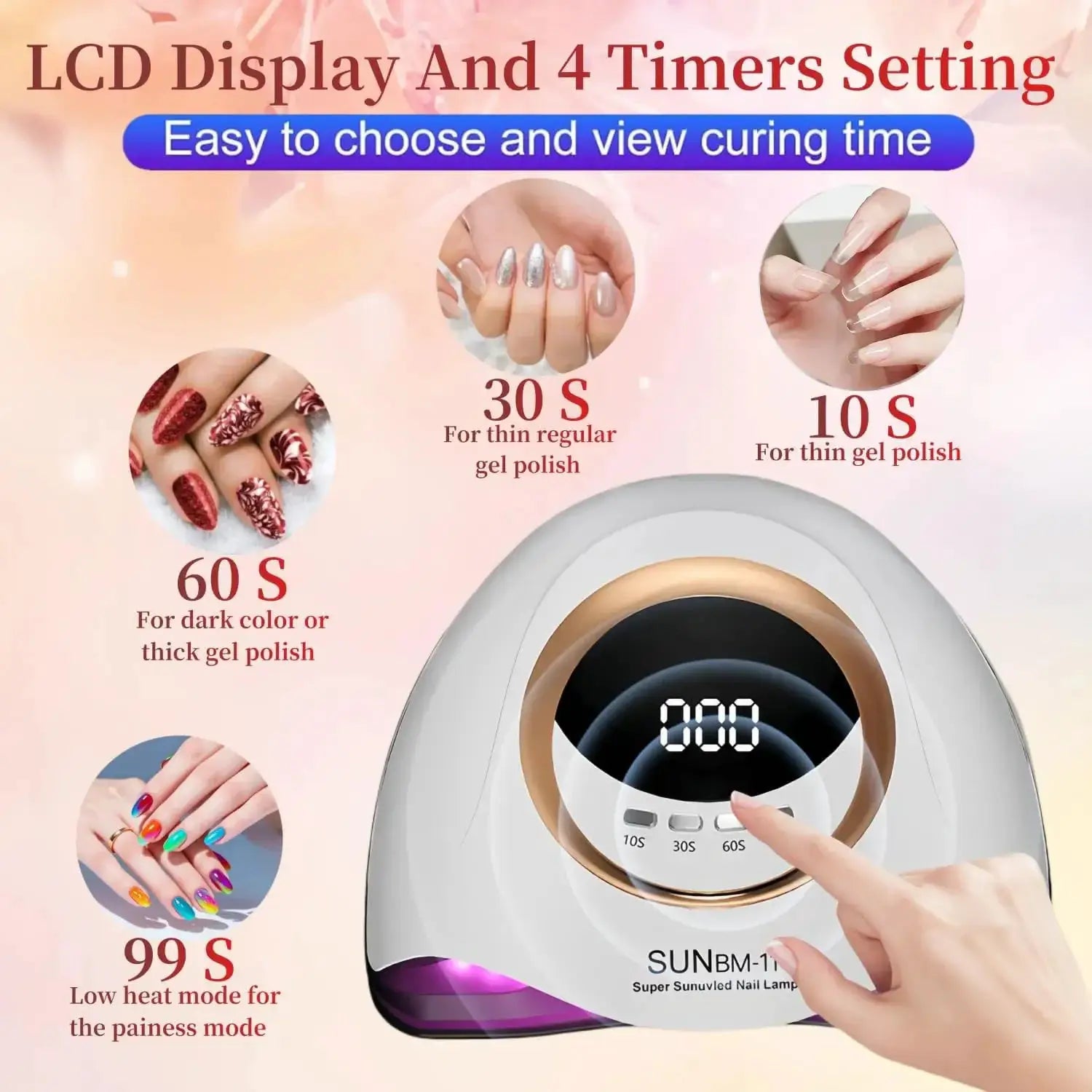 Professional UV LED Nail Lamp For Fast Curing Gel Polish