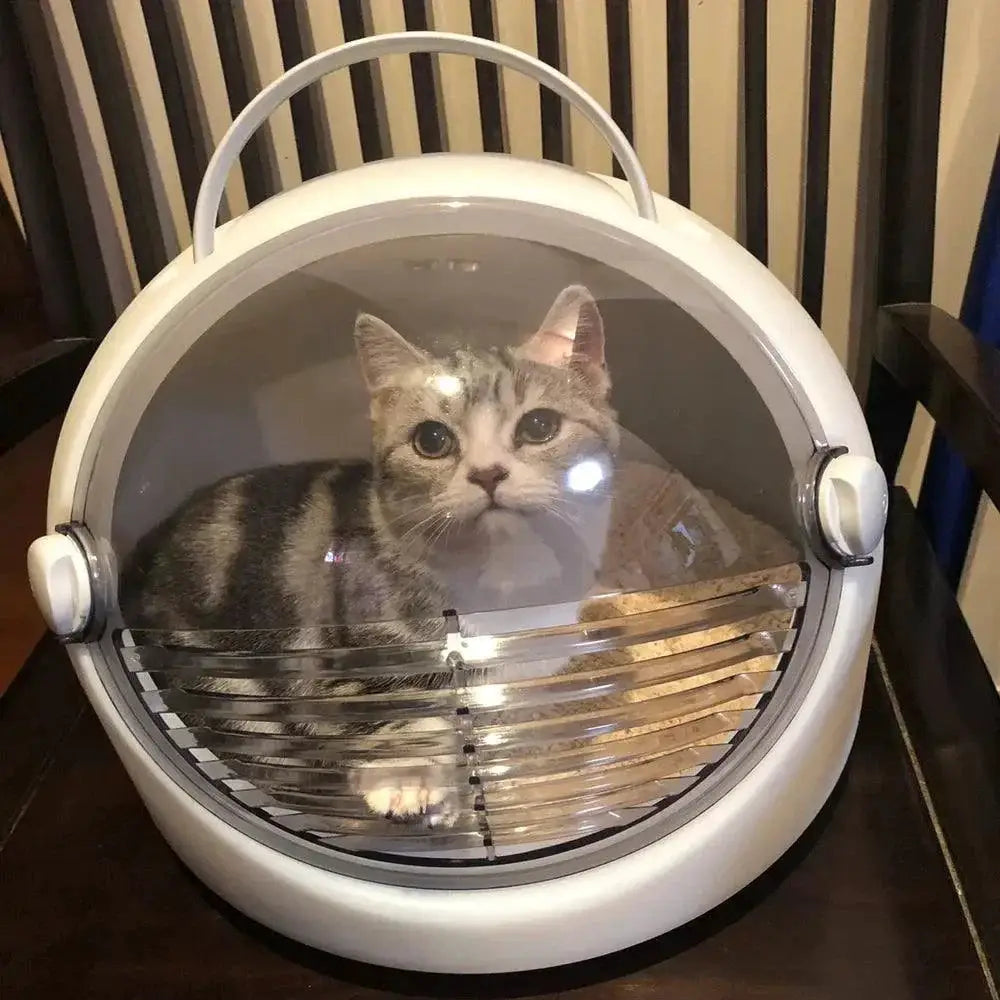 CosmoPaw Astronaut Cat Carrier Breathable Double Door Design