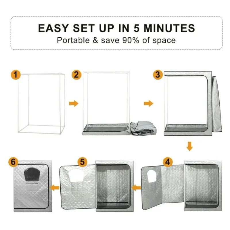 2 Person Portable Steam Sauna Tent For Home Spa Wellness - OurLum.com