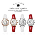 Luxury Luminous Womens Leather Watch