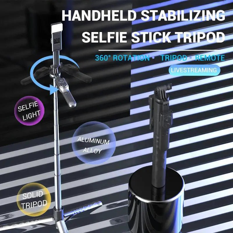 Wireless Selfie Stick Tripod With Led Light For Photos