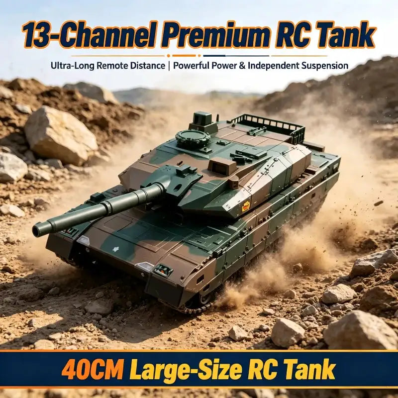 TONGLI RC Tracked Tank Toy with Shooting Function, Powerful — product view 7