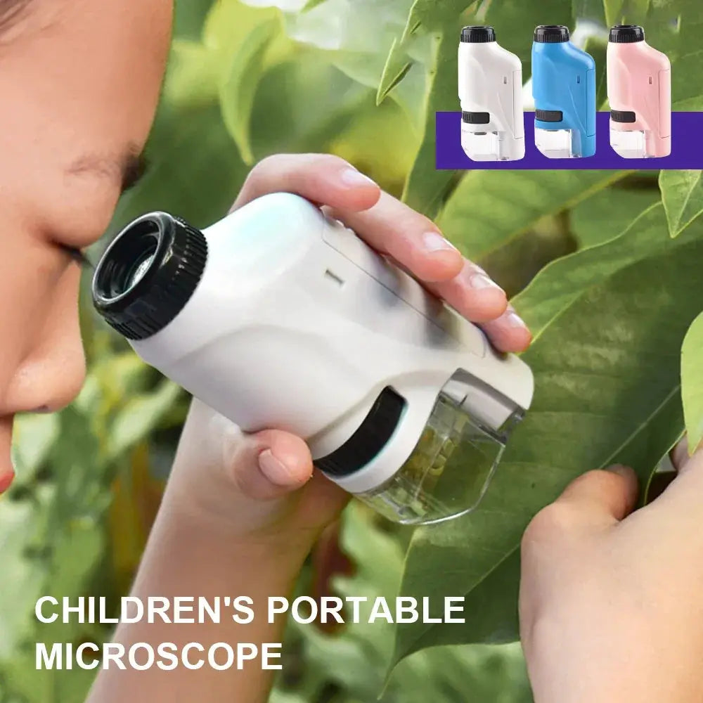 Mini Pocket Microscope Kit LED Light - OurLum.com