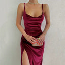 Hugcitar Velvet Maxi Dress Desk Date