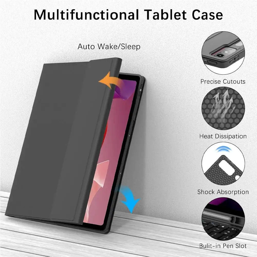 Case for Lenovo Tab M11 11inch,Bluetooth Keyboard cover for Xiaoxin Pad 11 in 2024/2025,for Lenovo Idea Tab 11 Smart Stand Cover