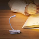 Mini Clip Book Light USB Charging LED Dimmable Eye Protect