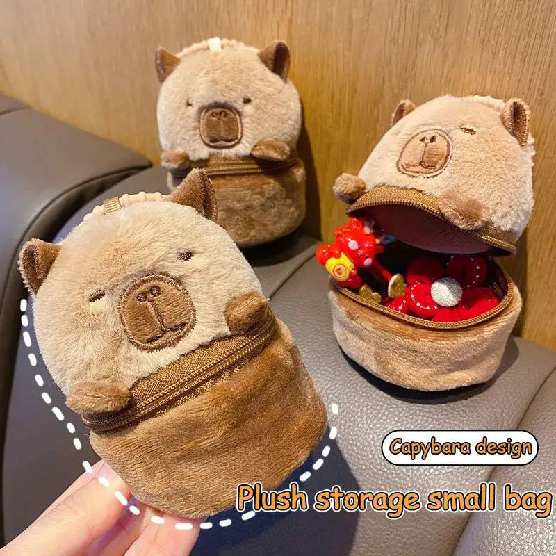 Funny Capybara Plush Toys Cute Keychain Pendant Gift