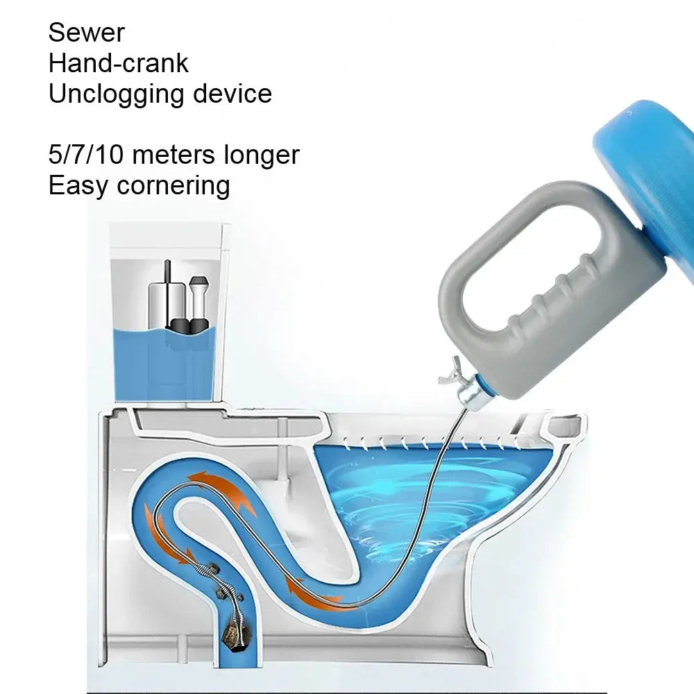 Toilet Sink Drain Unblocker Plunger Dredge For Pipes