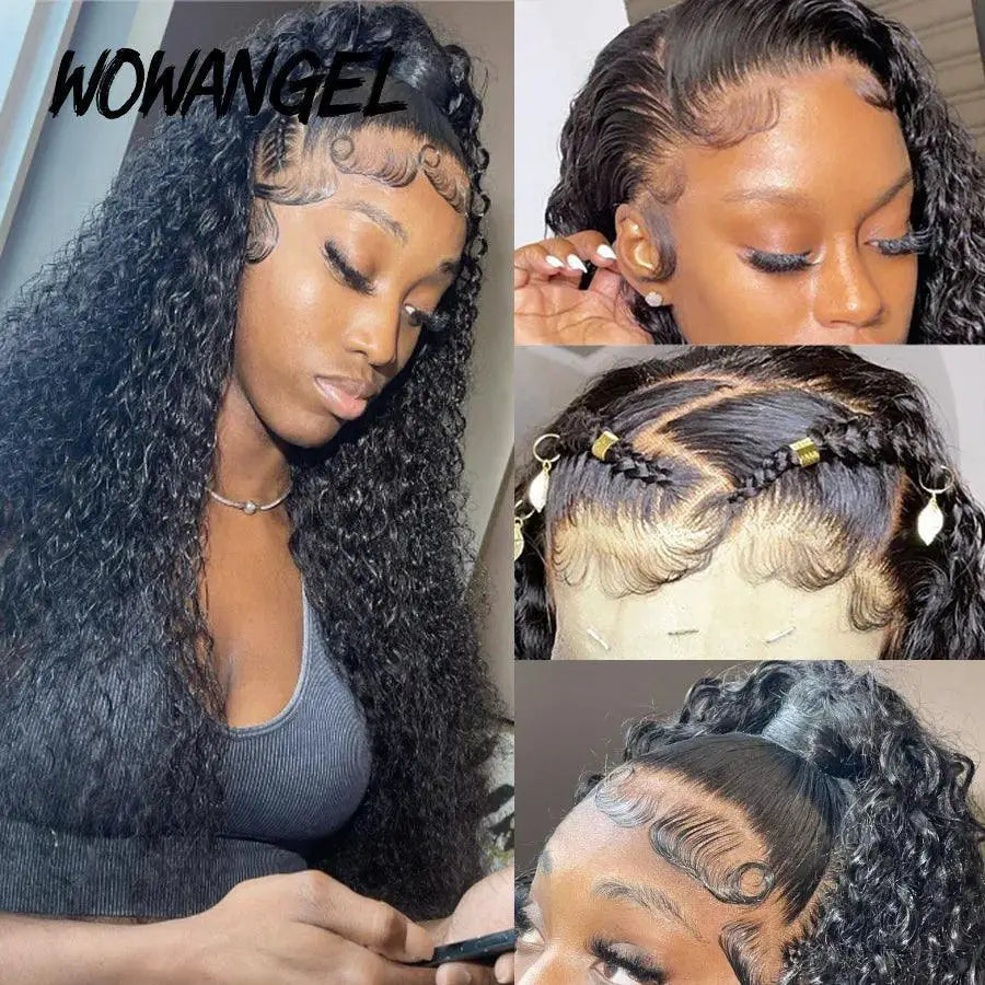 36 Inch Water Wave HD Lace Front Wig 250 Percent Curly