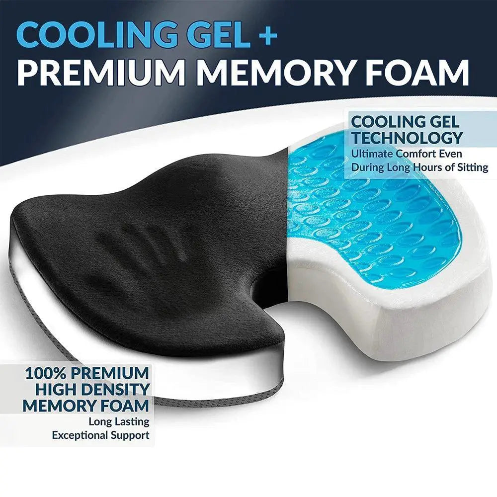 Ultimate Comfort Memory Foam Seat Cushion For Pain Relief