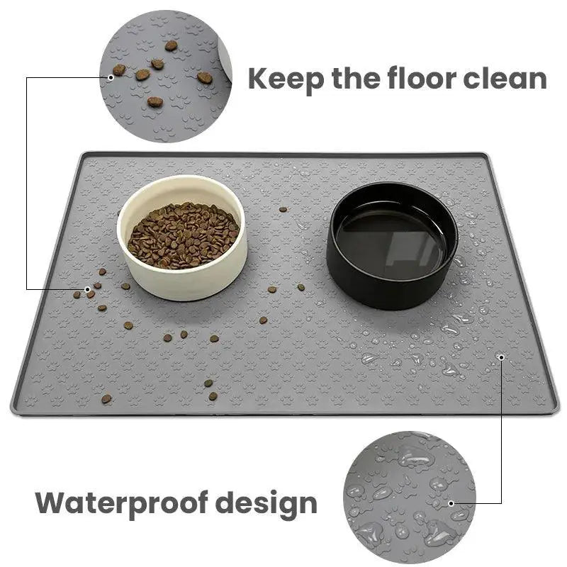 Pet Waterproof Silicone Feeding Mat Easy Clean Floor