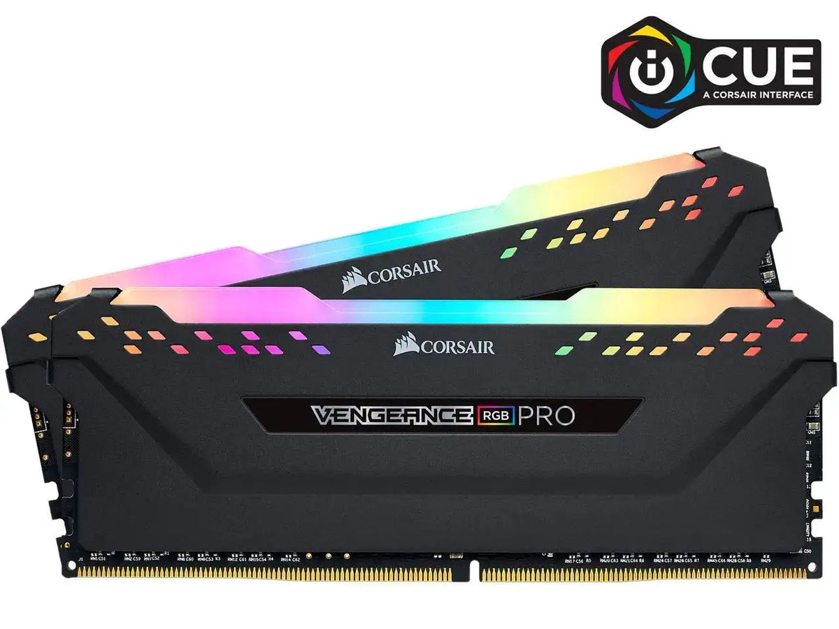 CORSAIR Vengeance RGB Pro 32GB (2 x 16GB) 288-Pin PC RAM DDR4 3200 (PC4 25600) Desktop Memory Model CMW32GX4M2E3200C16