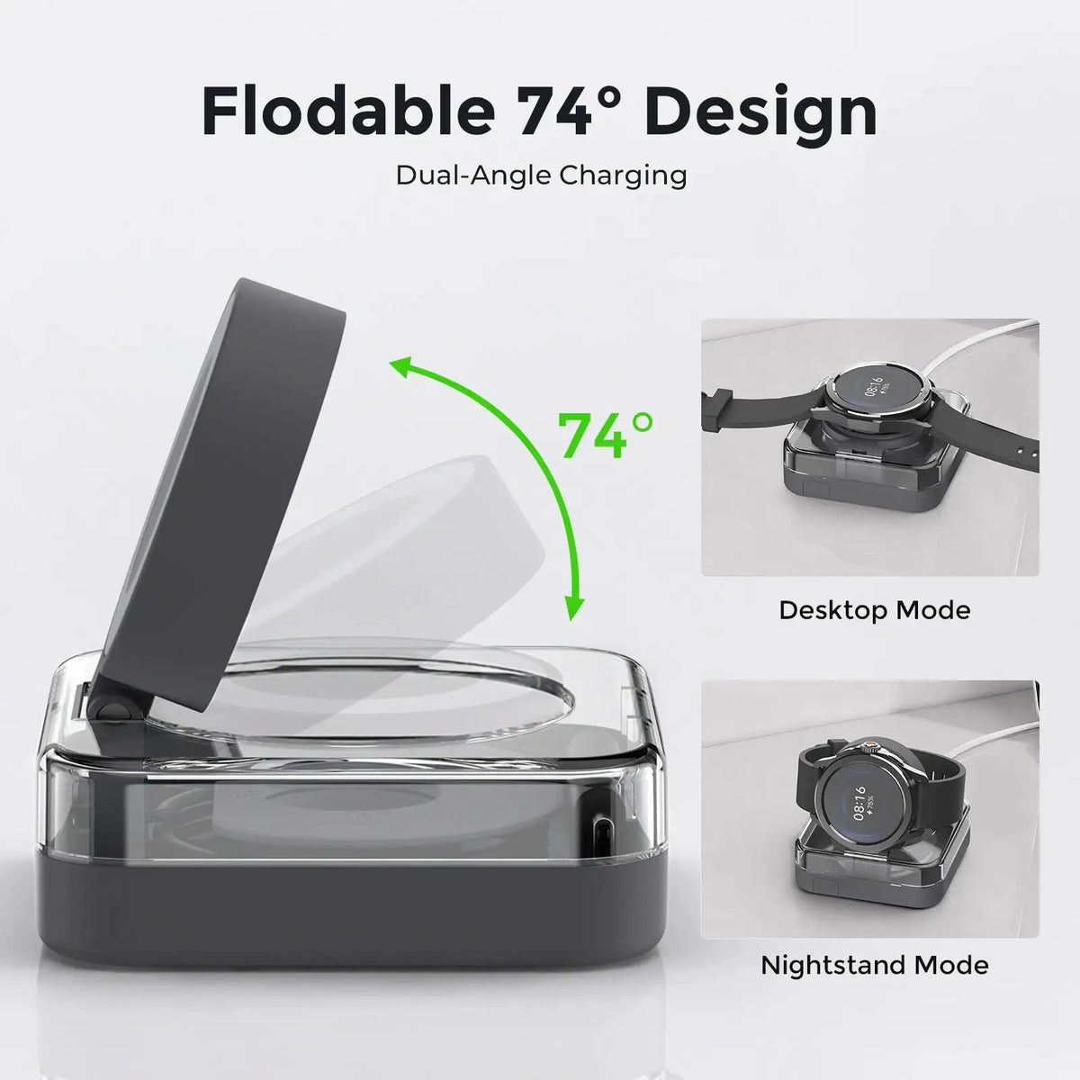 Magnetic Watch Charger Stand Storage Box — product view 4