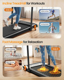 Akluer 2In1 Treadmill Foot Massage 5 Percent Incline