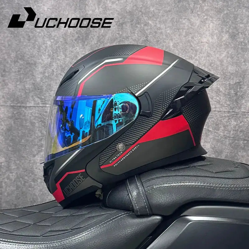 DOT Flip-Up Off-Road Motorcycle Helmet — product view 18