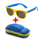 Trendy UV400 Kids Sunglasses for Boys and Girls Durable Silicone Goggles