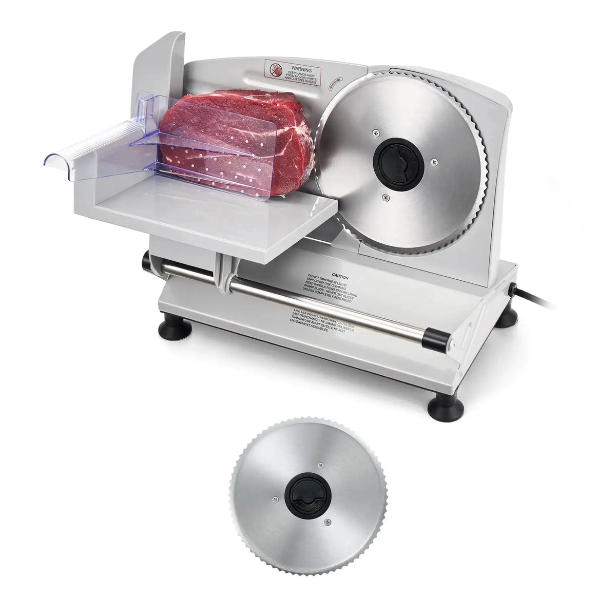 SucceBuy Meat Slicer Electric Deli Slicer Machine with two Blades — product view 1