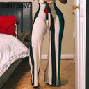 Elegant Striped Colorblock Jumpsuit Summer Chic Statement