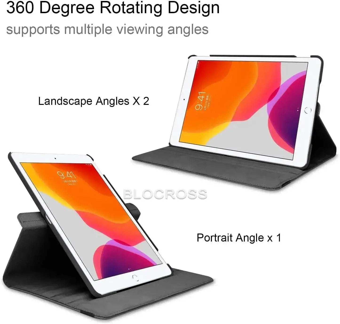 Rotating Stand iPad Case PU Leather Cover for Air 55