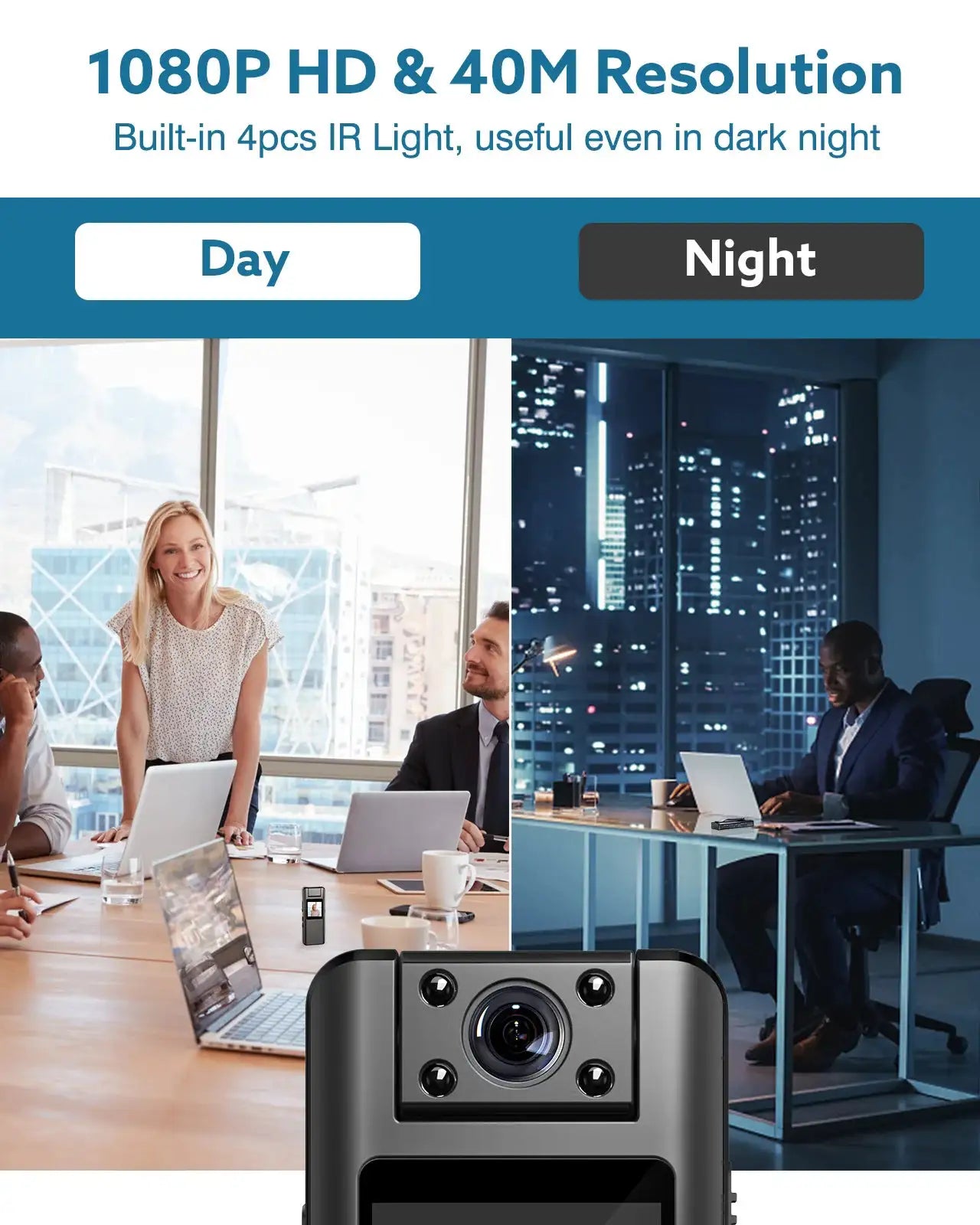 BOBLOV A22 Digital Mini Body Camera 1080P Sports DV HD Screen Magnetic Night Vision Small Camera Nanny Camcorder Police