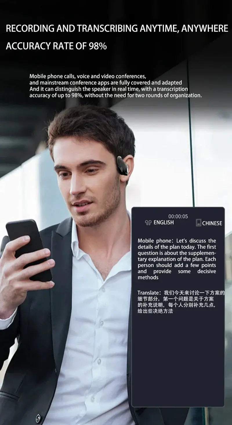 Real Time AI Translation Earbuds Travel Languages — product view 10