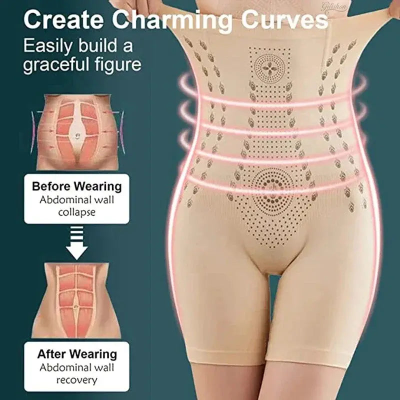 High Waist Slimming Shorts Seamless Tummy Control Panties