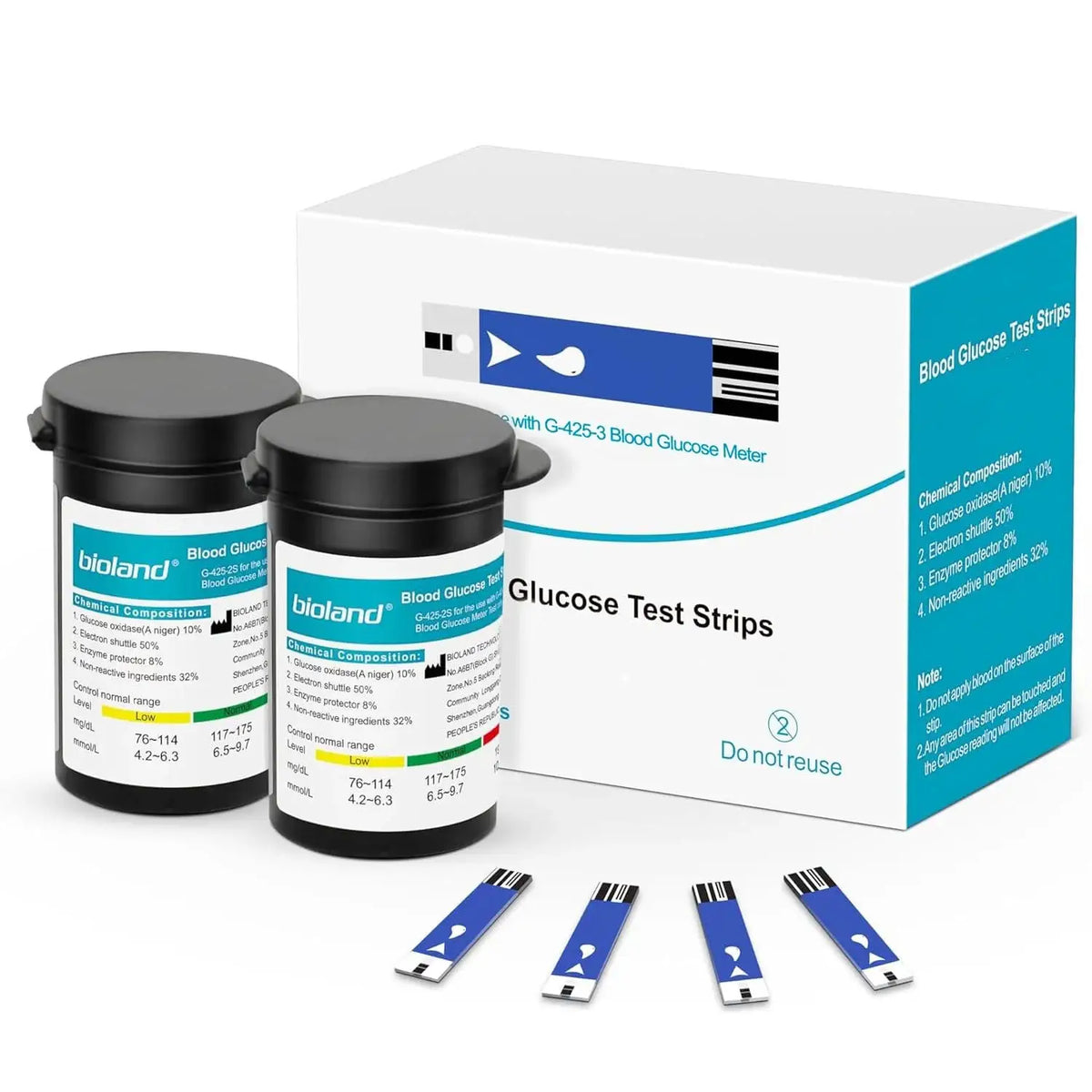 Blood Glucose Monitor Kit with Strips and Lancets — product view 6