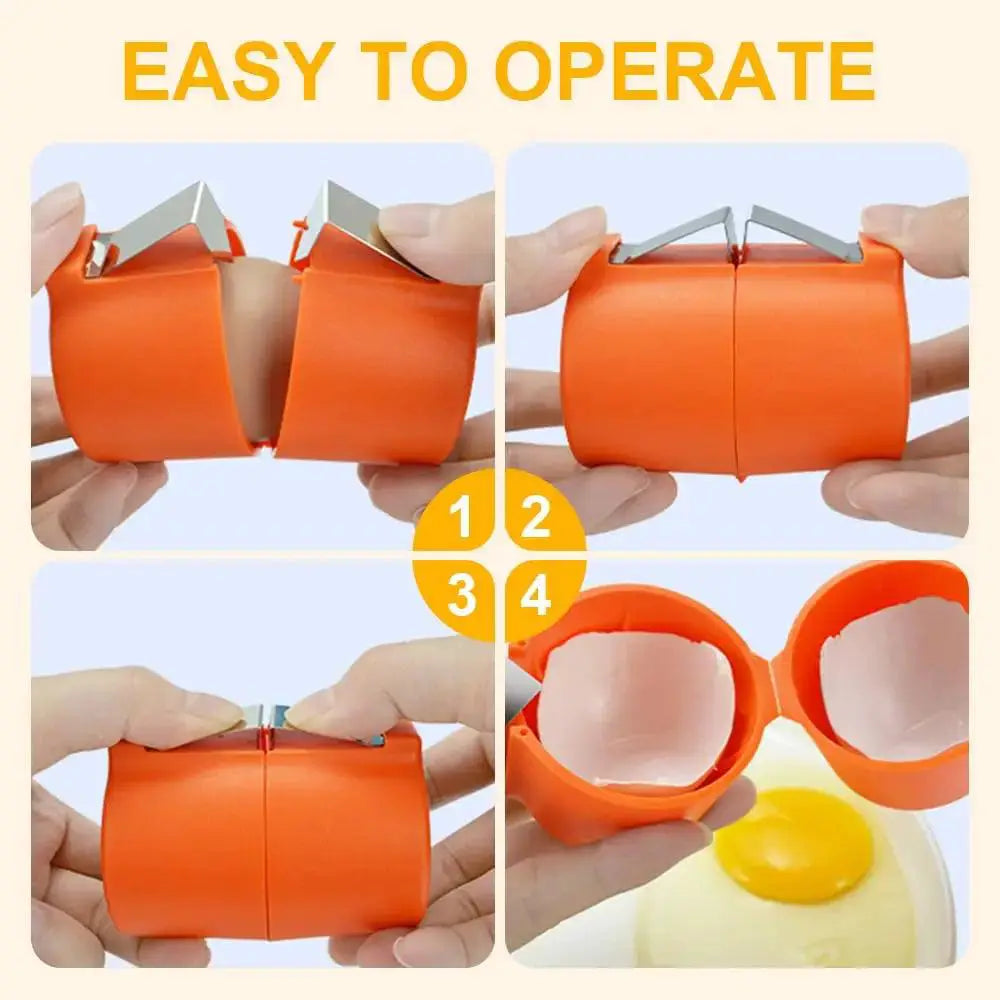 1/2pcs Multifunctional Egg Shell Opener Handheld Egg Cracker - OurLum.com