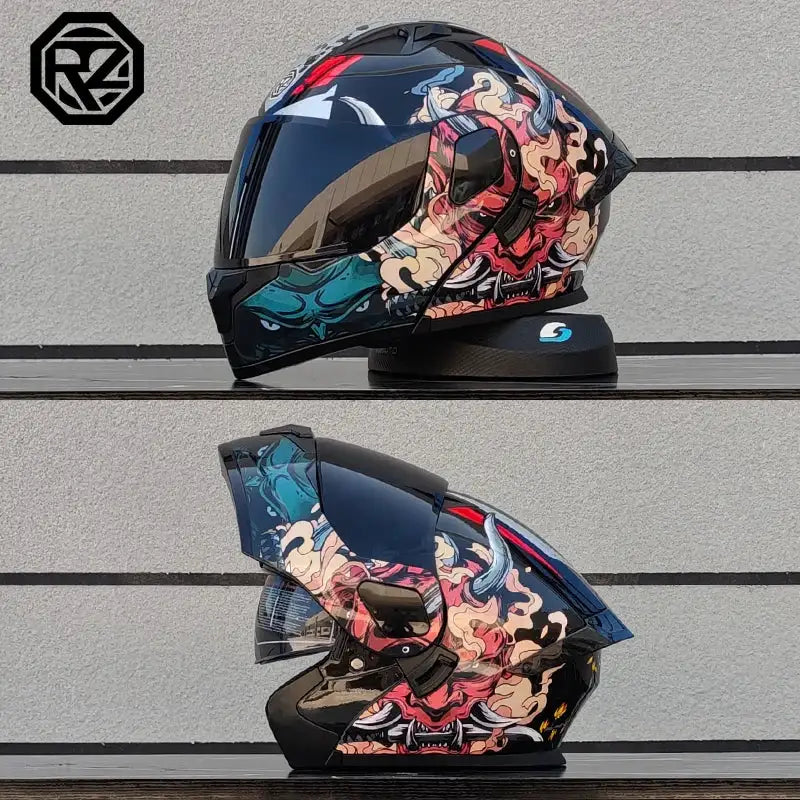 Modular Flip Up Motorcycle Helmet — product view 12