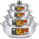 Nonstick Caldero Set with Glass Lids Tile Pots or Stews