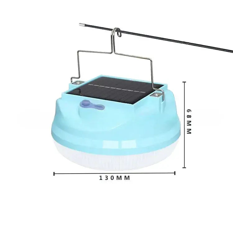 Portable Solar LED Camping Light with Magnetic Base and Quick Hook 3 Lighting Modes Suitable for Long-term Outdoor Camping Use